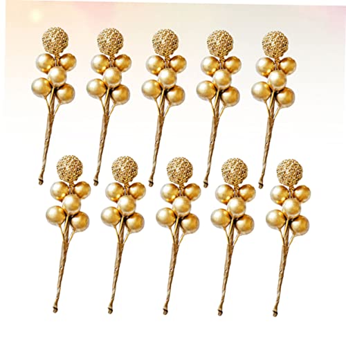 20 Pcs Red Berry Picks Artificial Christmas Decor N408859