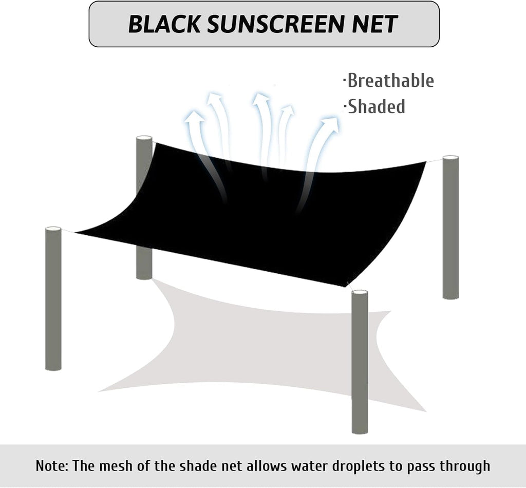 10 x 10 Feet Mesh Shade Panel with Grommets Dog Kennel Cover P8752