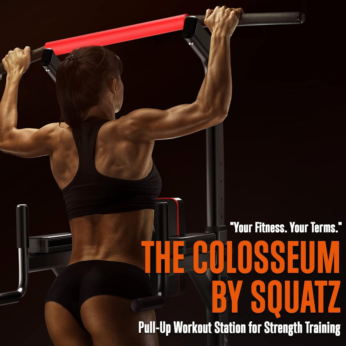 Multifunctional Pull-Up Workout Station with Steel Main Frame J9017
