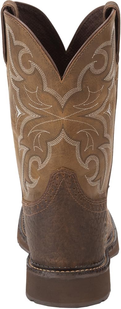 Brown Steel Toe Work Boots D906