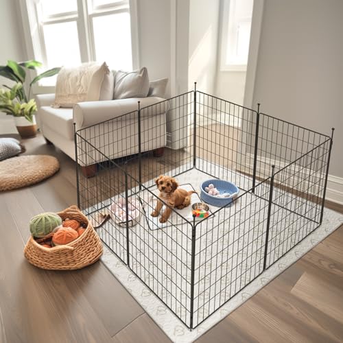 Expandable 24-inch 8 Panels Dog Playpen O5158
