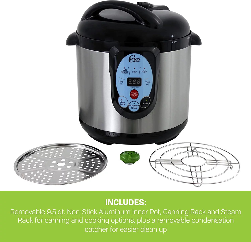 9.5 Qt Stainless Steel Electric Pressure Cooker and Canner R8116