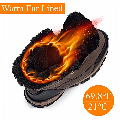 Waterproof Fur Lined Non-slip Ankle High-top Snow Boots R88757