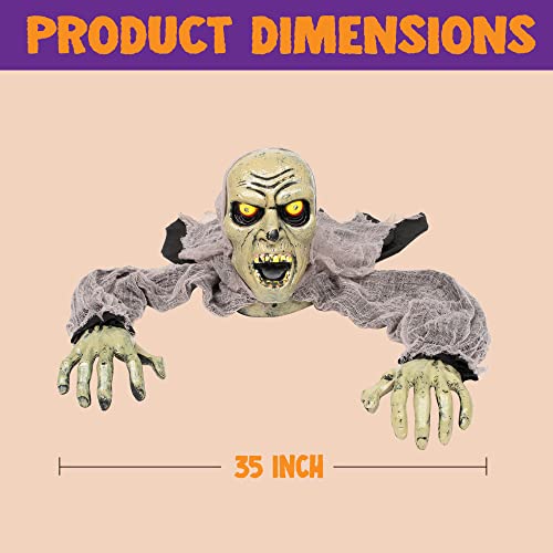 Zombie Halloween Decoration with Sound and Flashing Eyes X741