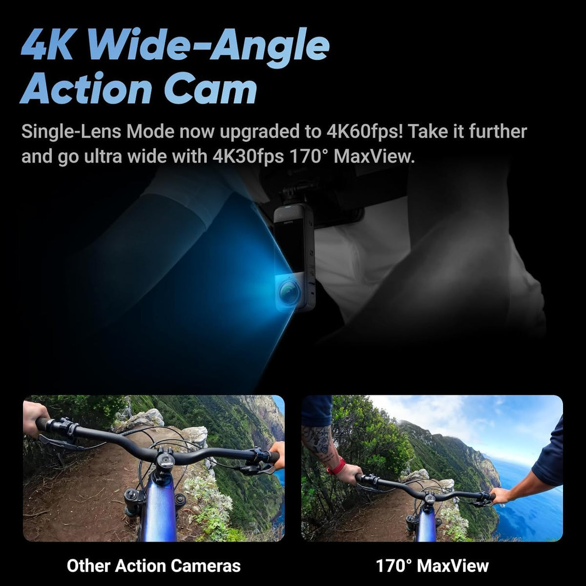 Waterproof 8K 360 Action Helmet Camera with Extra Battery S4724