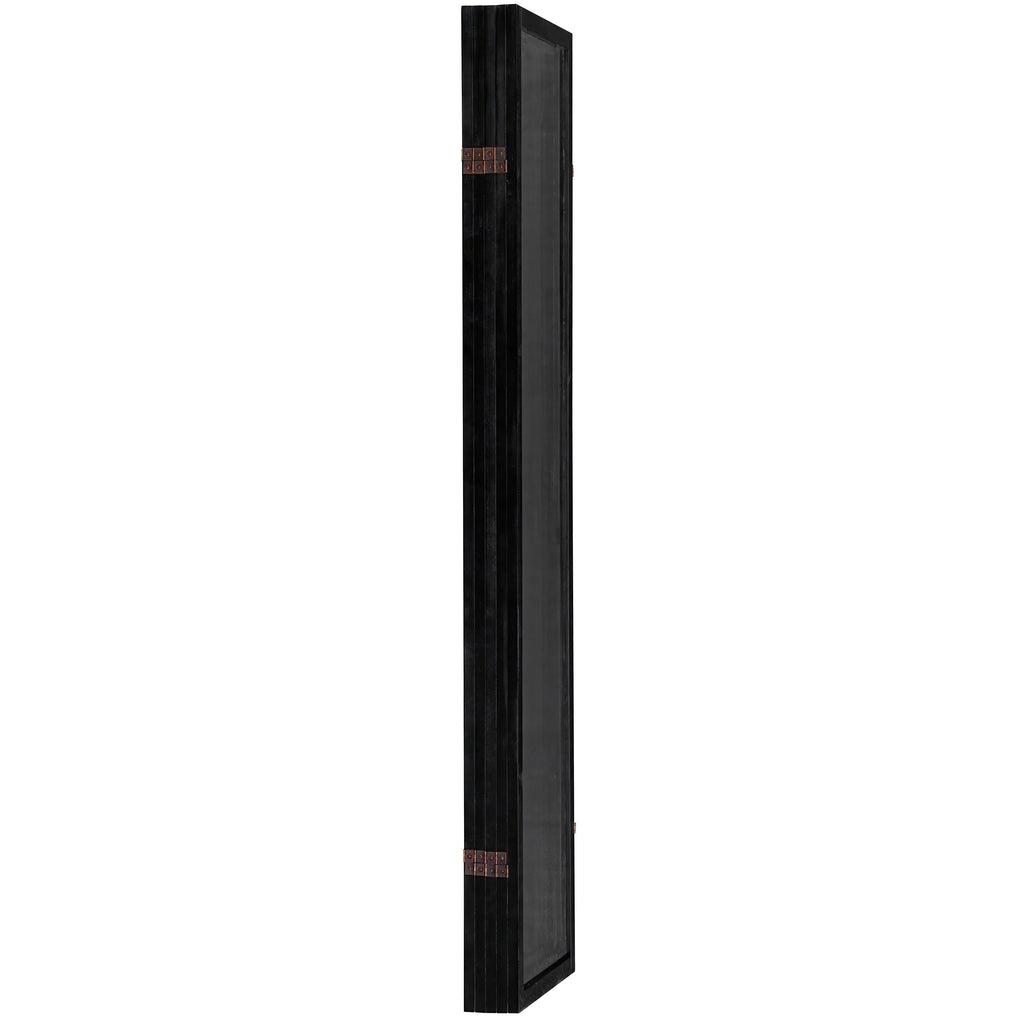 6 ft. Tall Black 5 Panel Screen W447