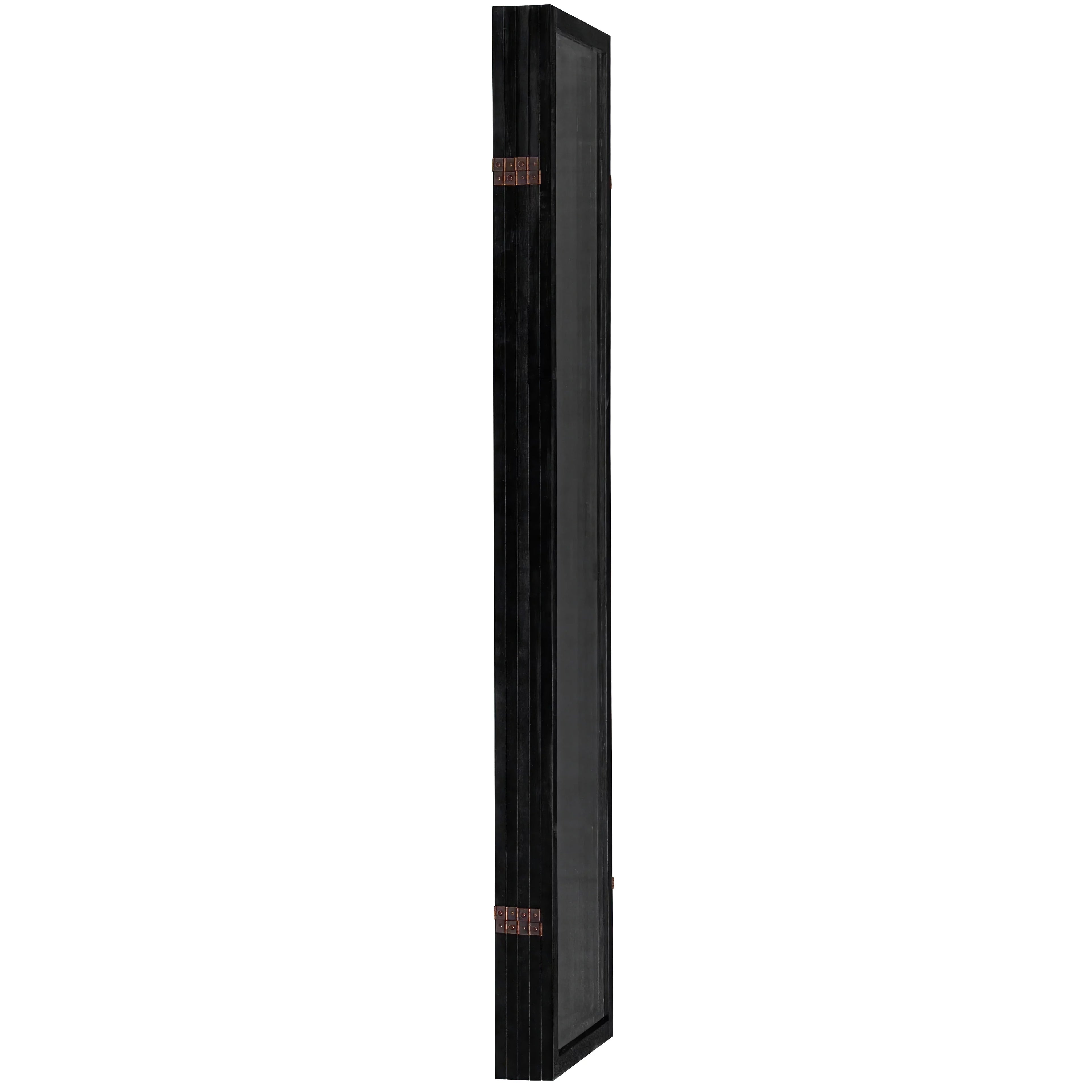 6 ft. Tall Black 5 Panel Screen W447