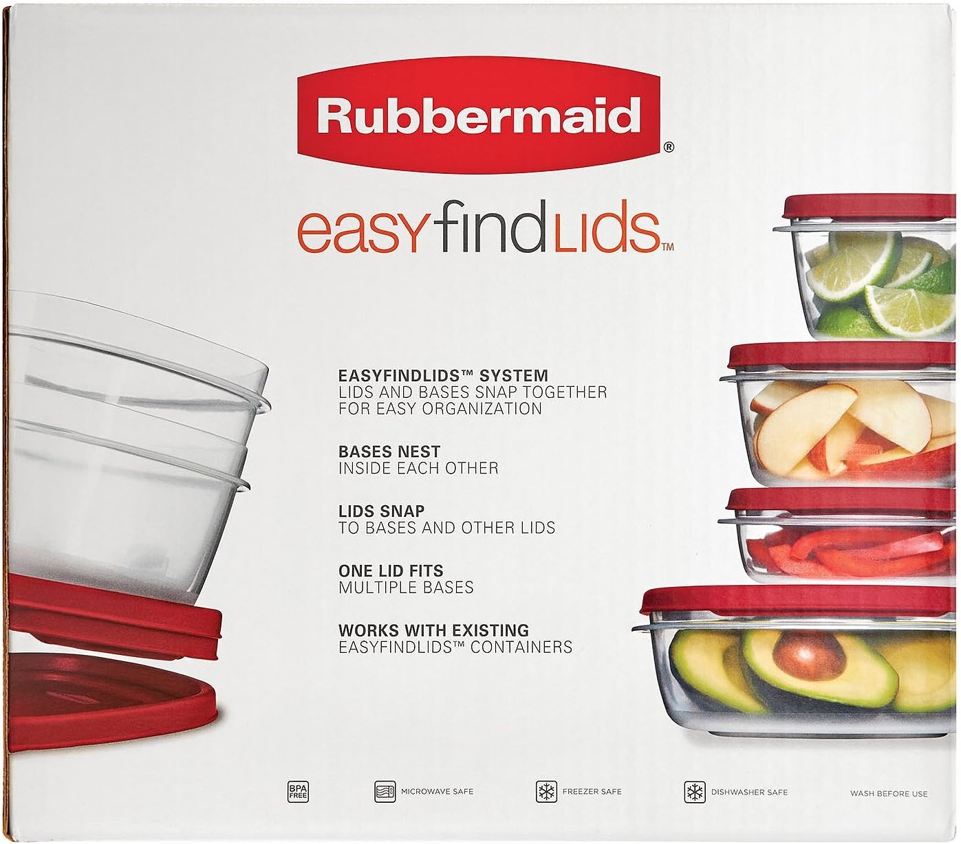 50 Piece Food Storage Containers W8617