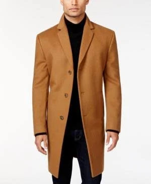Black Wool-Blend Over Coat I282