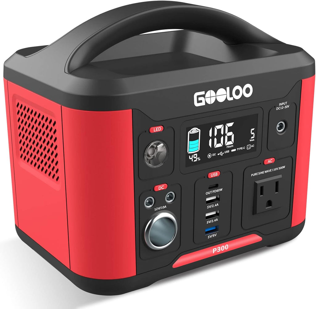 Portable Power Station 626Wh 600W AC Outlets Lithium Battery A6340