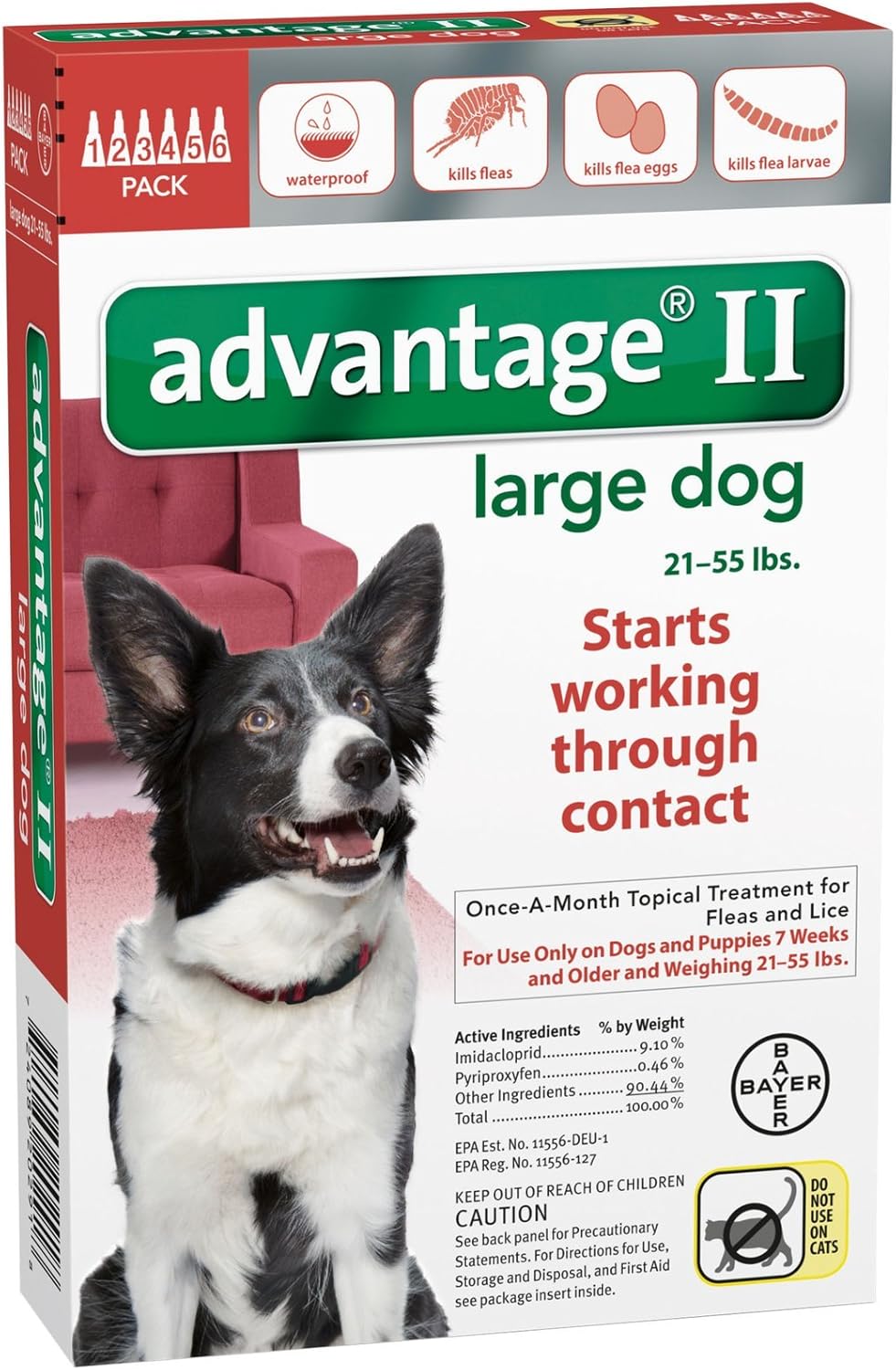 Advantage II Large Dog 6-Pack X411