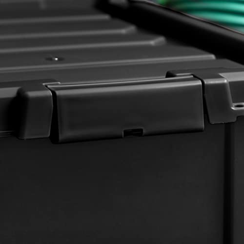 5 Gallon Lockable Storage Bins with Lids, 6 Pack - Black A9768