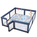 Grey Baby Playpen with Door Z887247