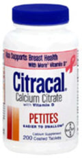 200 ea Calcium Citrate Supplements with Vitamin D Z74920