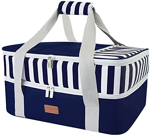Blue Double Insulated Casserole Carrier Bag X6037