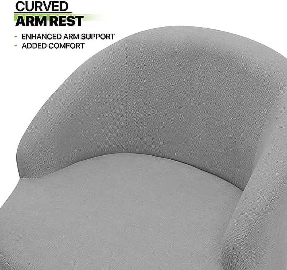 Grey Velvet Accent Chair with Wood Legs K895346