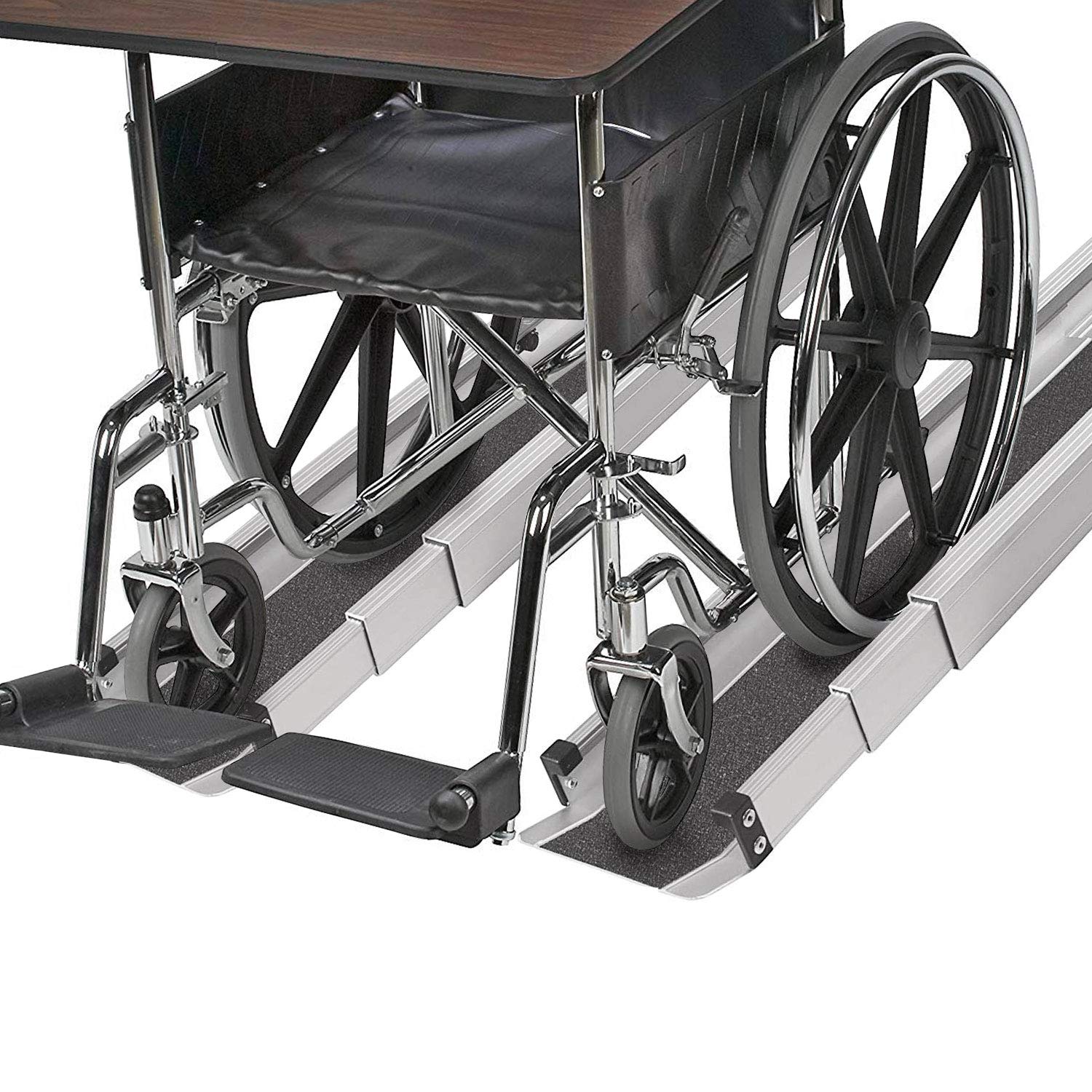Portable Adjustable Wheelchair Ramp, 2 Ramps with Storage Bag V44772