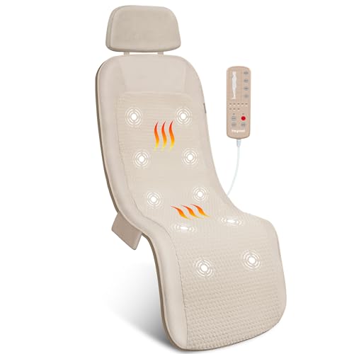 Vibration Back Massager with Heat, 10 Vibration Motors & 2 Heating Levels S91602