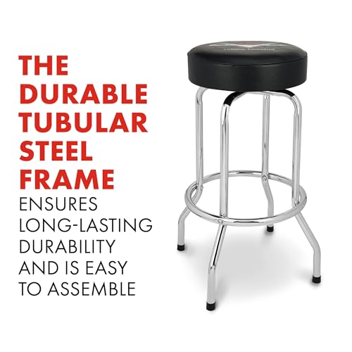 Black 24" Swivel Barstool Q272