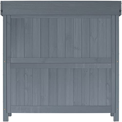 Natural Wooden Storage Cabinet with Potting Bench Z6868