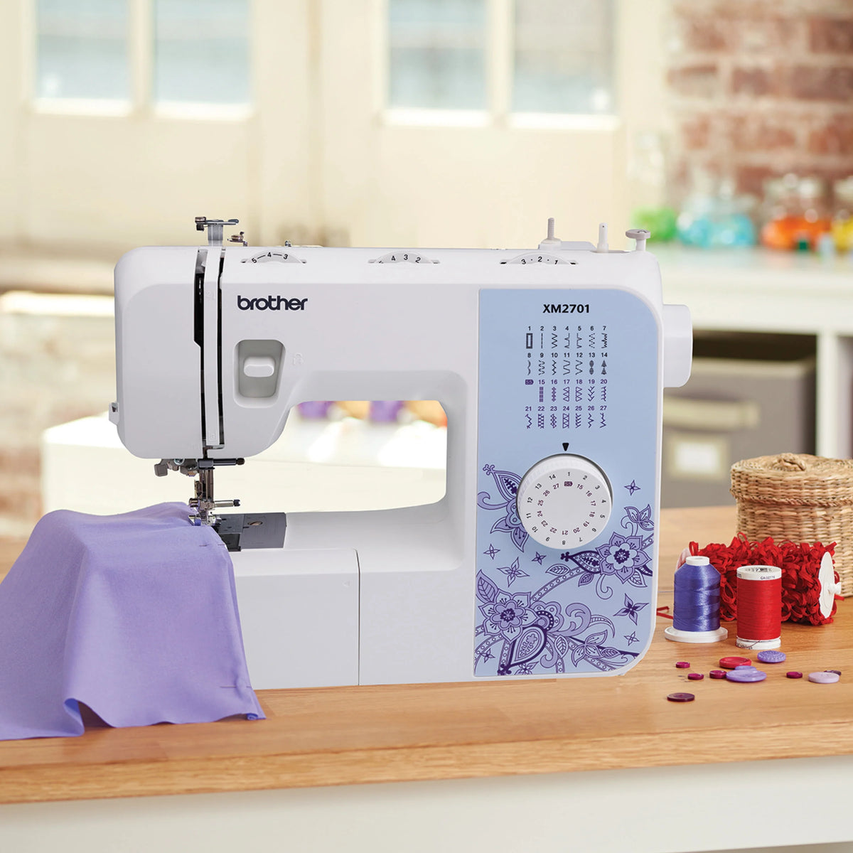 Portable Mechanical Sewing Machine with 27 Stitches E156