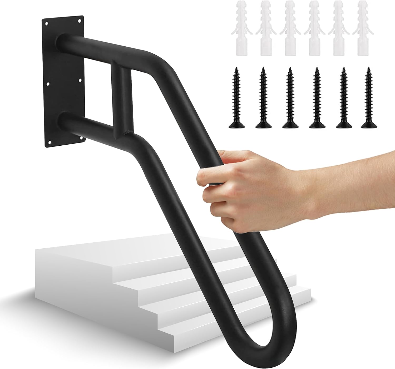 26" Non Slip Metal Handrail for Stairs M998284