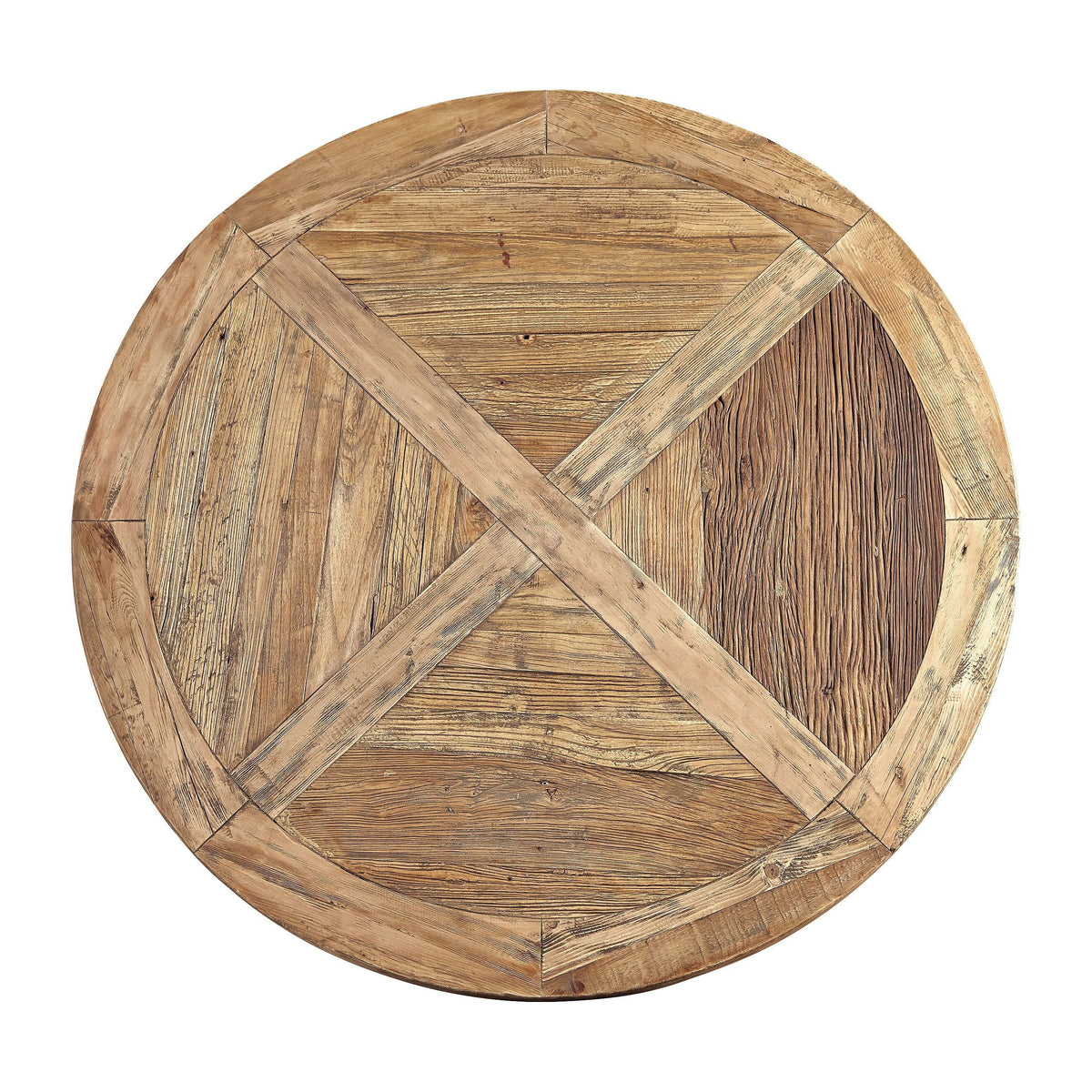 Round Reclaimed Elm Dining Table X41137