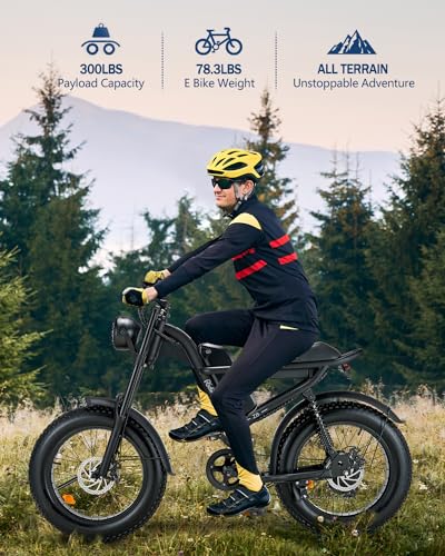 1500W Electric Bike with Full Suspension, 20" Fat Tire, 31.2AH Battery P705235