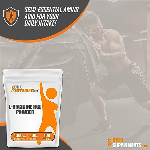 L-Arginine HCl Powder 1000mg 100g (3.5 oz) H905