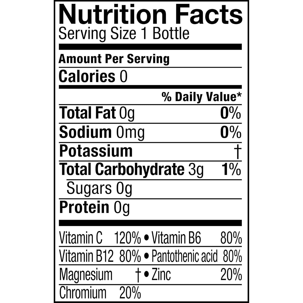16.9 fl oz 6 Pack Vitaminwater Zero B239