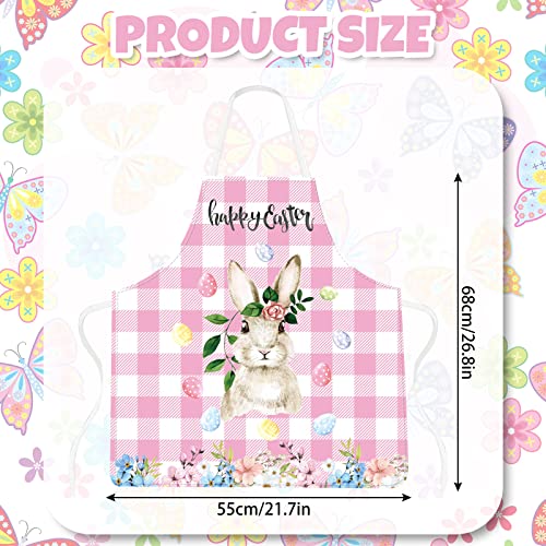 4Pcs Pink Christmas Kitchen Cooking Aprons A64332