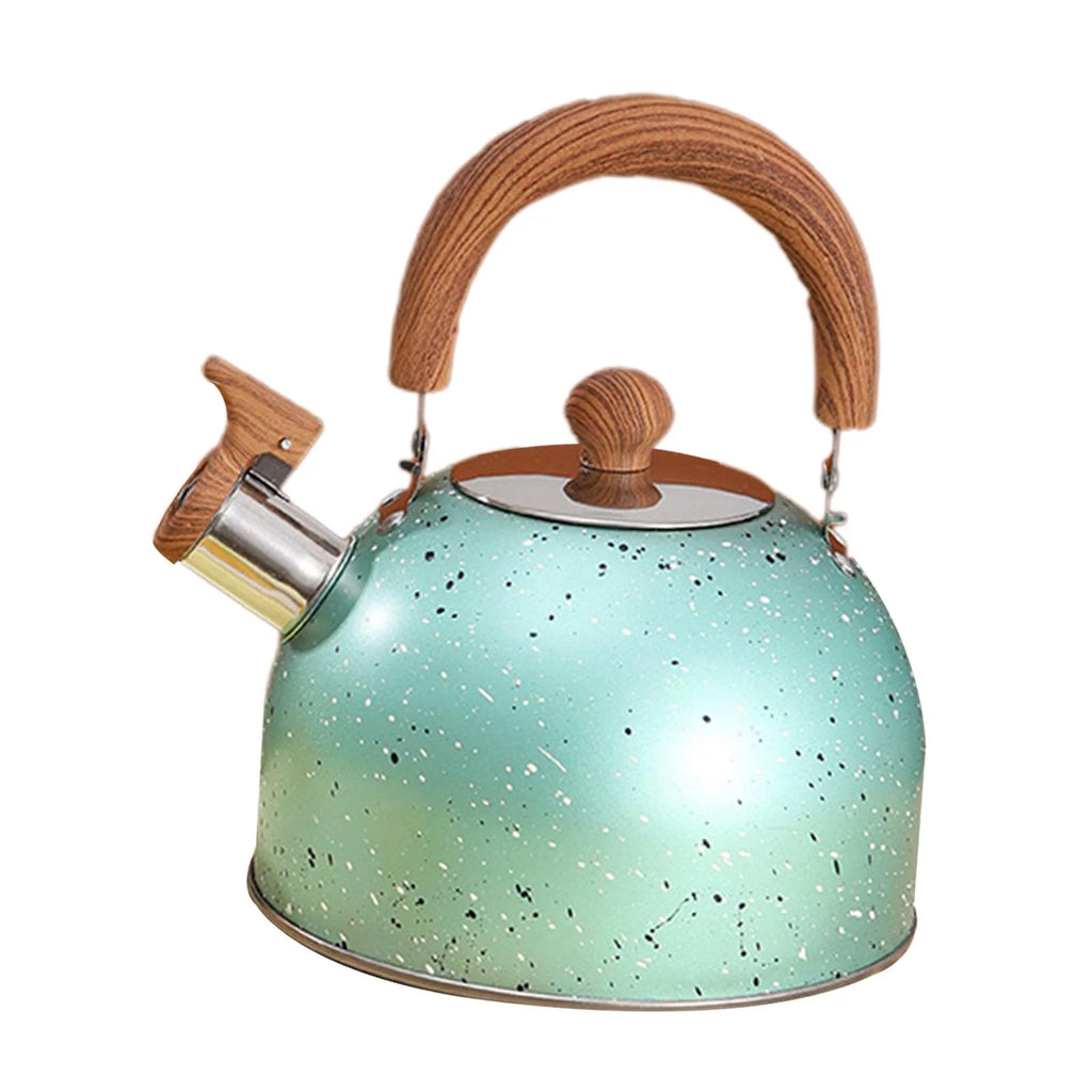 Green Stainless Whistling Water Kettle R6034