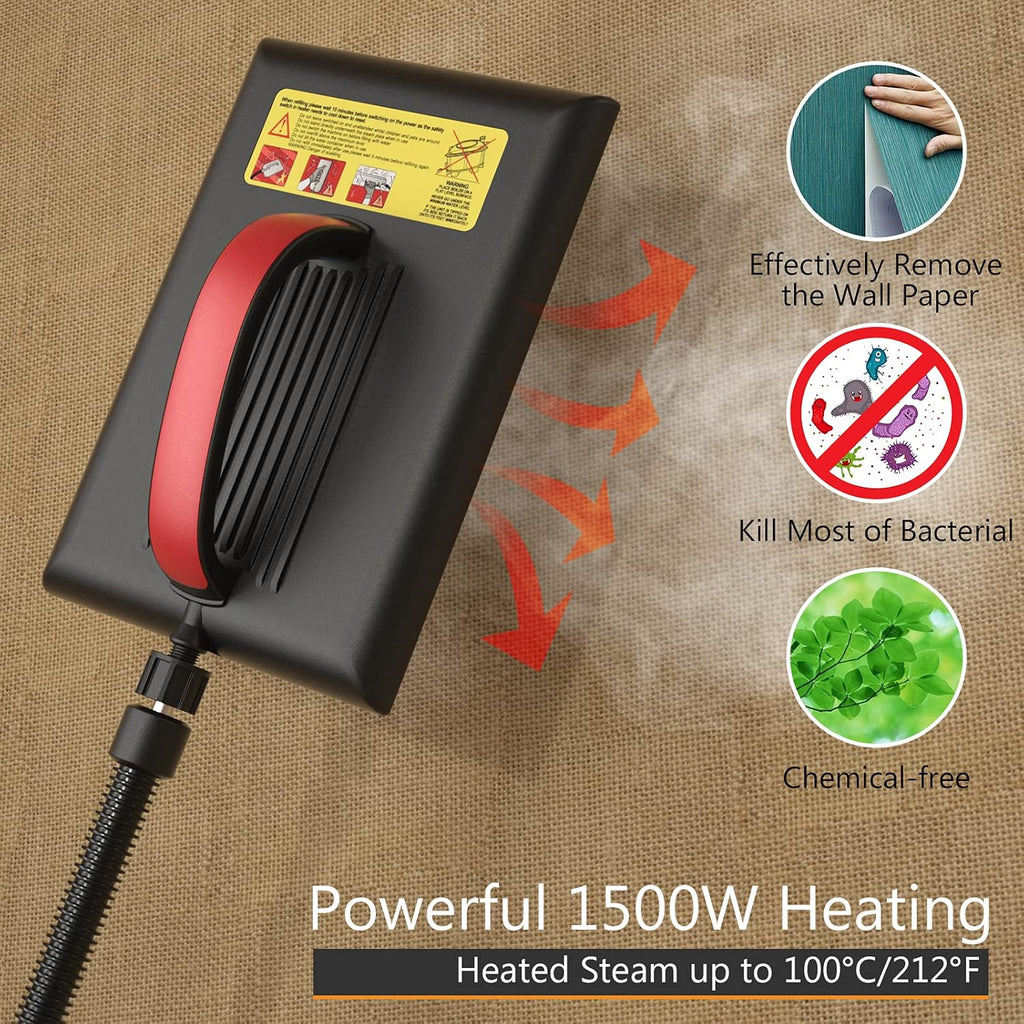 Wallpaper Steamer with 10FT Hose & Large Steam Plate H618488
