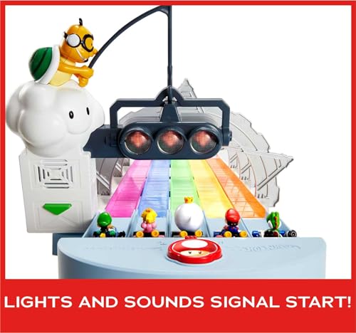 8-Foot Track Set with Lights & Sounds & 2 1:64 Scale Vehicles C9473