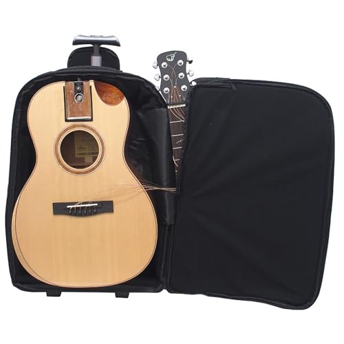Travel Guitar with Collapsible Patented System Portable Backpack Case African Mahogany V83230