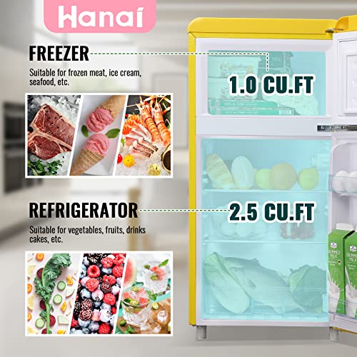 Mini Fridge with Freezer Dual Door K882