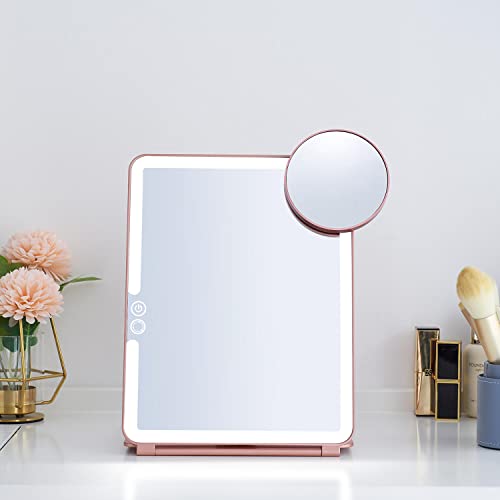 Foldable Double Sided Tabletop Mirror 10 X and 1X Q45388
