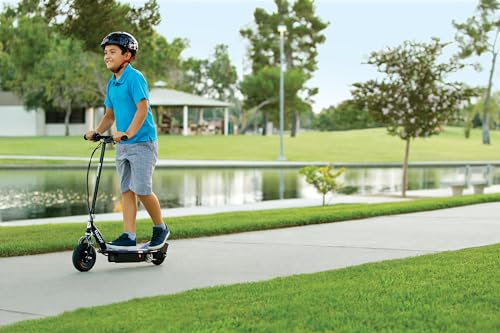 Electric Scooter with LED Light-Up Deck, 8" Air-filled Front Tire S353