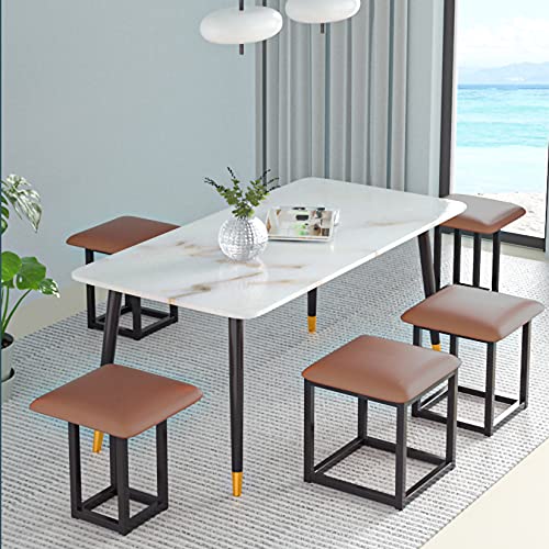 Leather Nesting Ottoman Cube Chair with Wheels P752