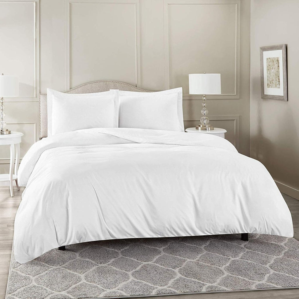 White Queen 4 Piece Microfiber Bed Sheet Set L1574