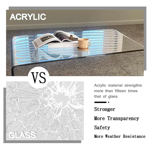 Acrylic Clear Rectangle Coffee Table F372811