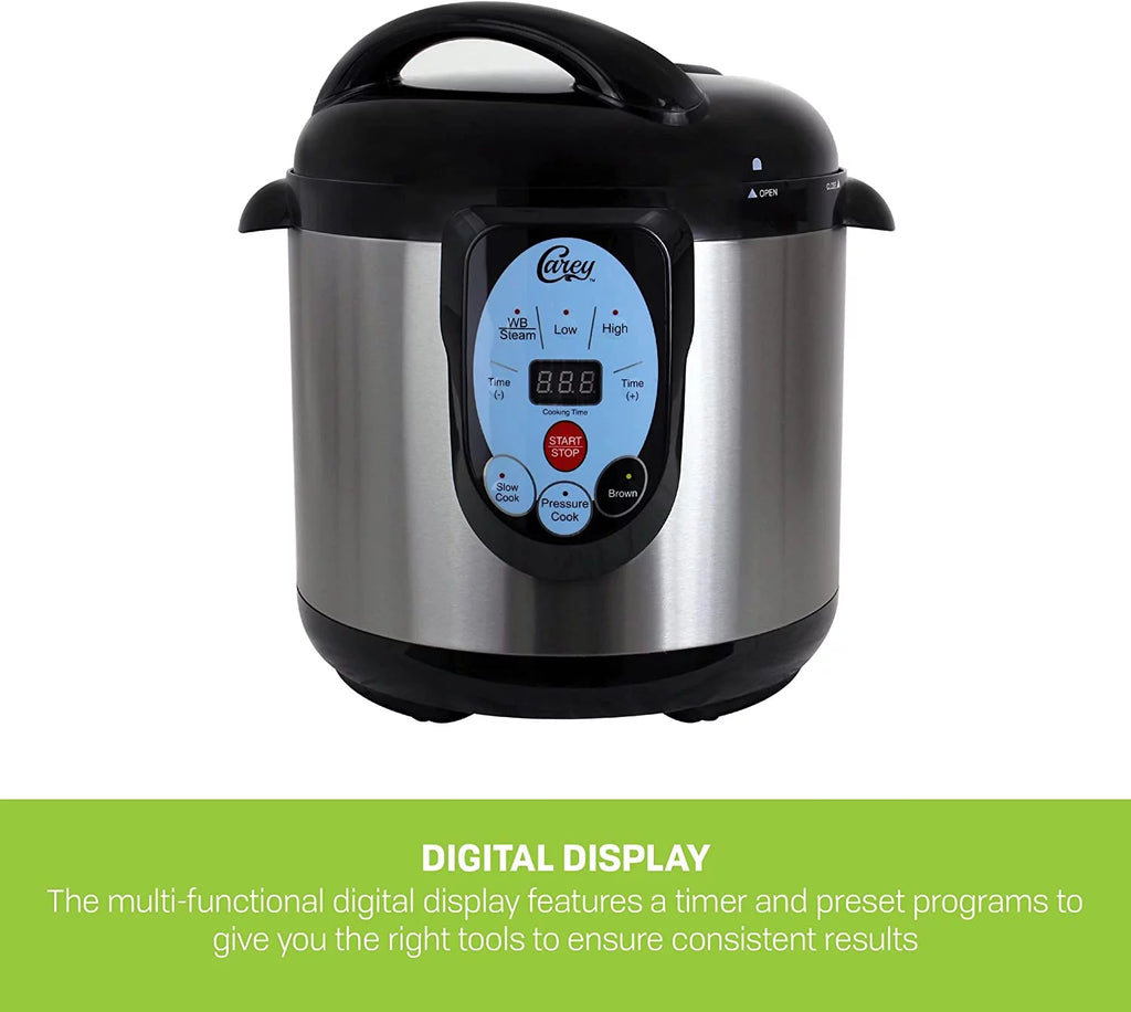 9.5 Qt Stainless Steel Electric Pressure Cooker and Canner R8116