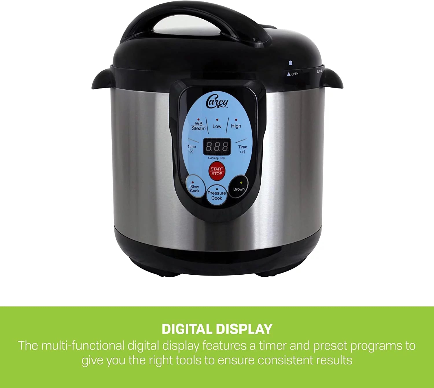 9.5 Qt Stainless Steel Electric Pressure Cooker and Canner R8116