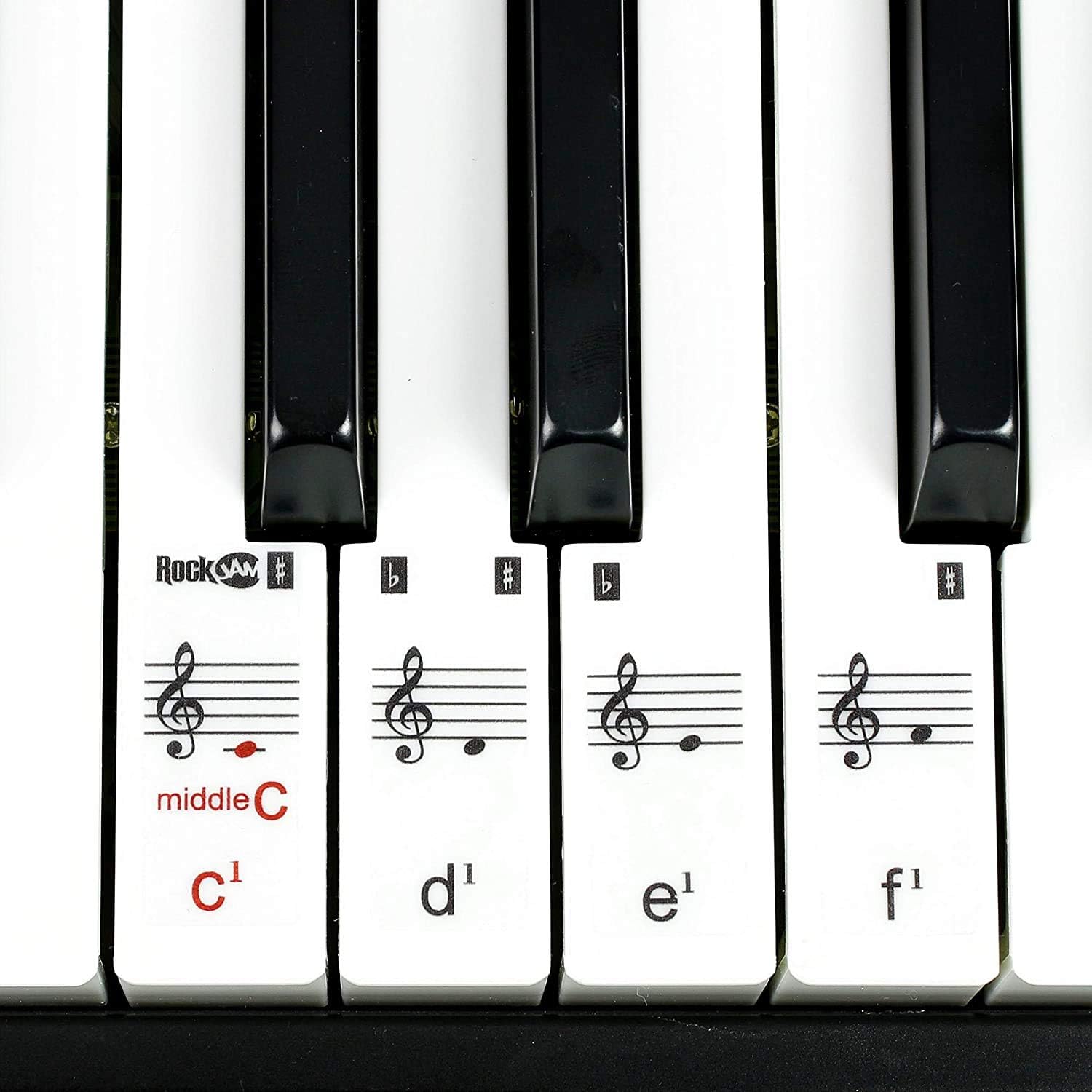 61 Key Keyboard Piano Stand with Pitch Bend Kit, Piano Bench, Headphones, Keynote Stickers X167369