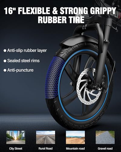 2 Seater Electric Bike, 16" Fat Tire, Full Suspension G4896
