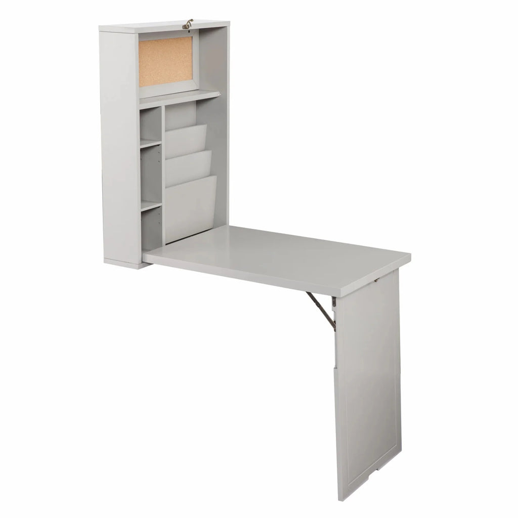 Gray Fold Out Wall Mount Desk M6720
