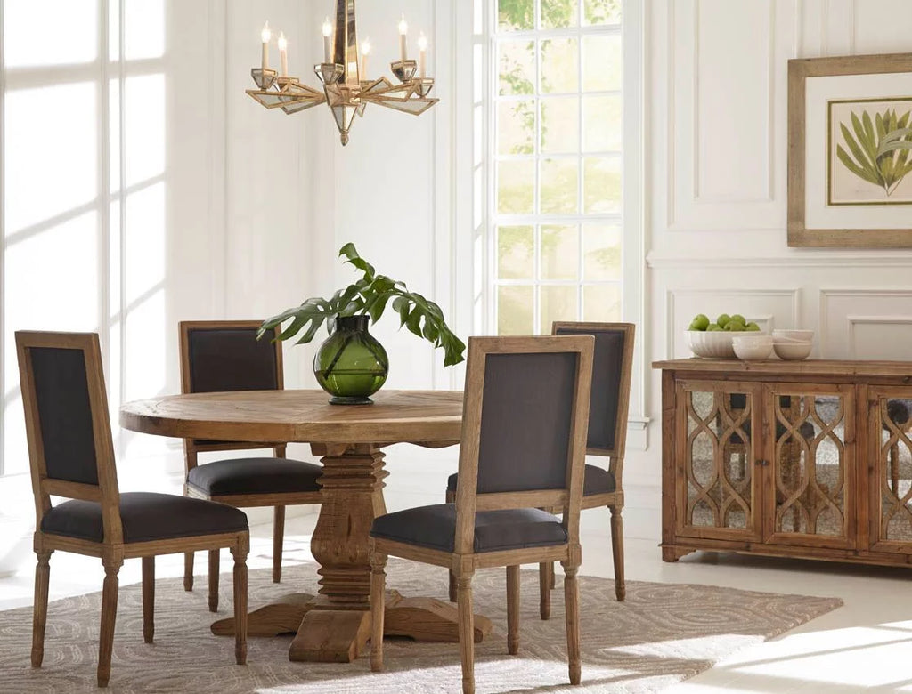 Round Reclaimed Elm Dining Table X41137