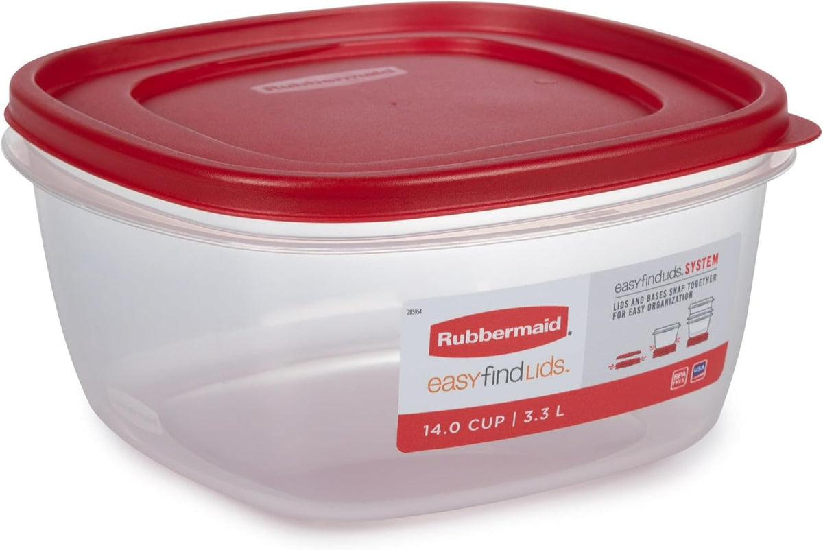 Red 14 Cup Food Storage Container 2 Pack N6079
