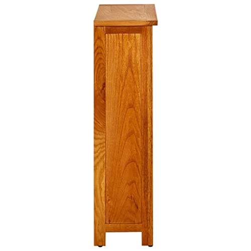 3-Tier Solid Oak Wood Bookcase A893117
