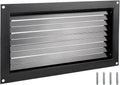 Black 8" x 16" Wall Mounted Flood Vent J67194